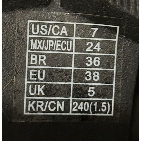 Forever 21 Platform Combat Boots Lace Up White Faux Leather Chunky Women 7 - Picture 6 of 7